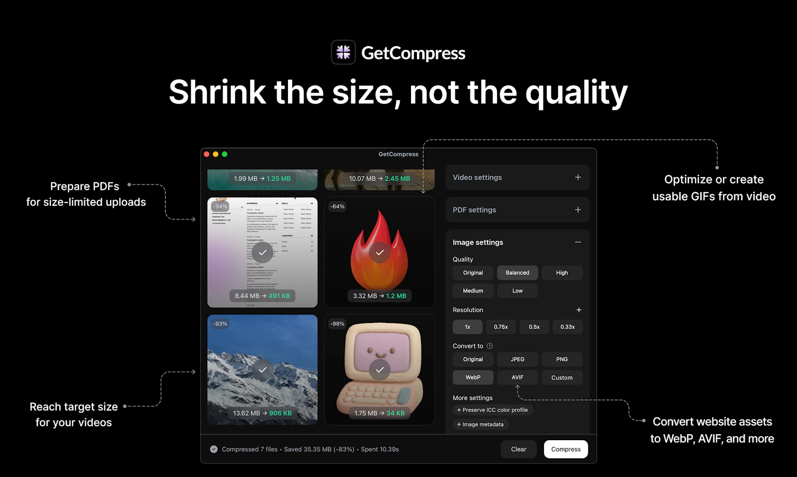 GetCompress screenshot 4