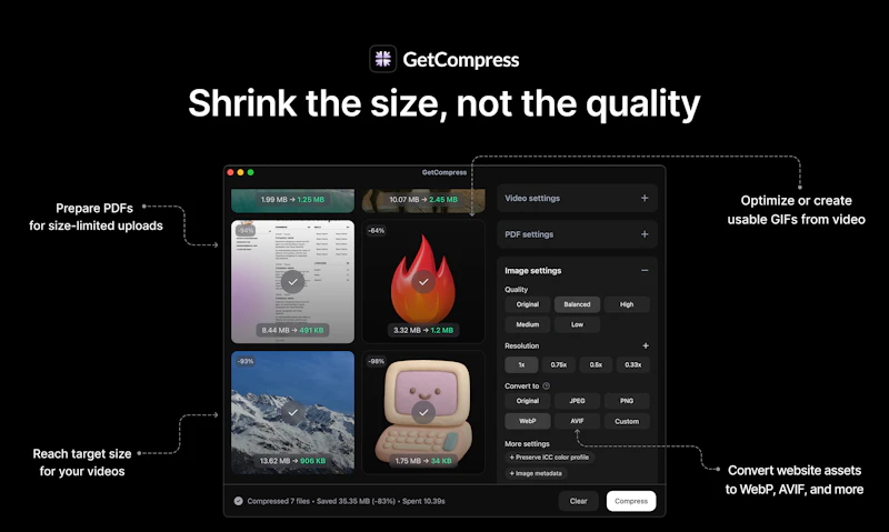 GetCompress screenshot 4