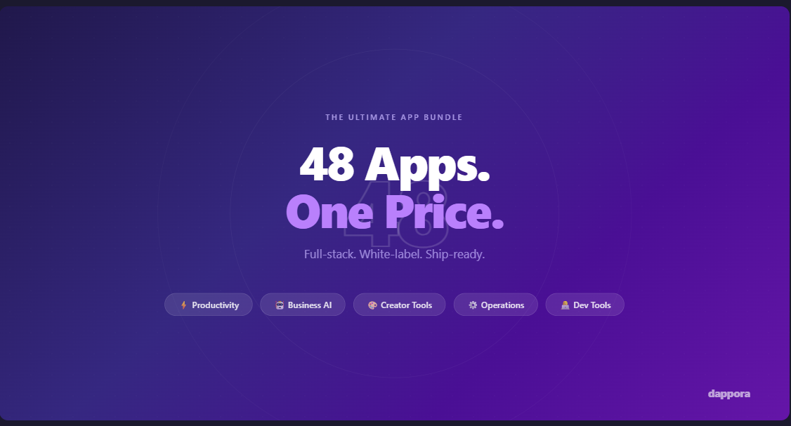Dappora -48 Full-Stack SaaS Apps gallery image