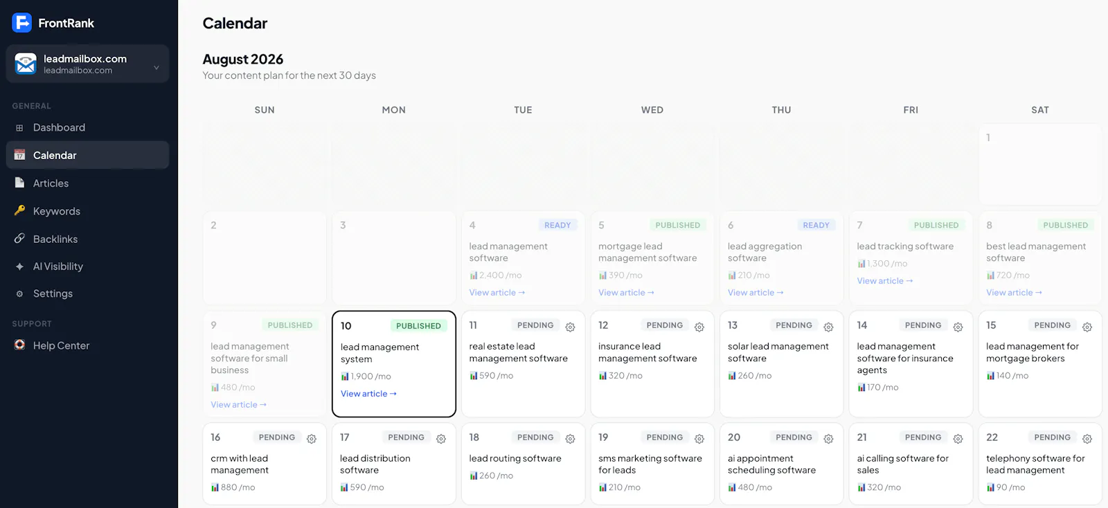FrontRank screenshot 3