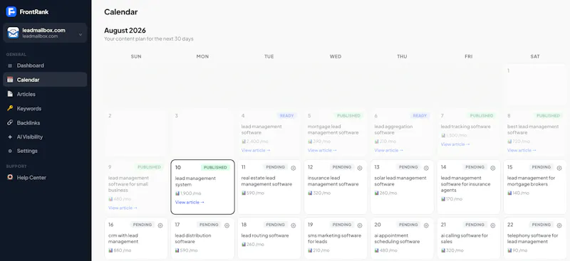 FrontRank screenshot 3