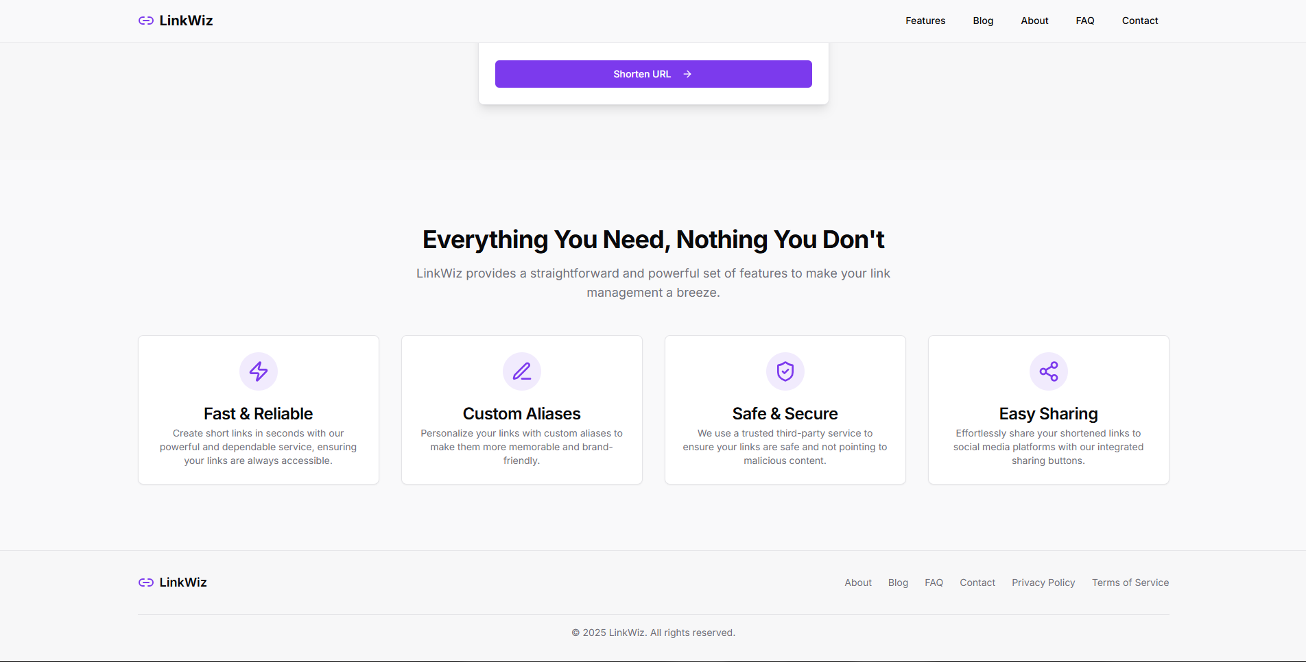 Média Linkwiz - Raccourcissement URL simple et sûr 3