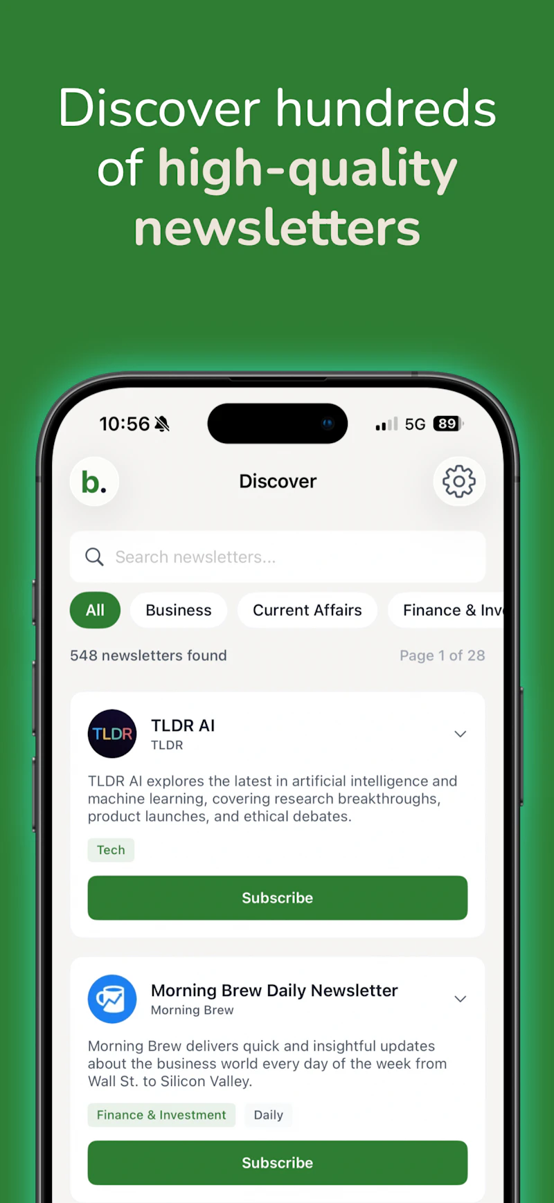 Newsletter Reader by Bilig screenshot 2