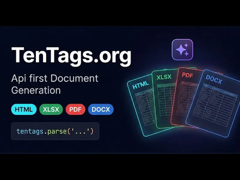 TenTags API & AI generate screenshot 1 (video preview)