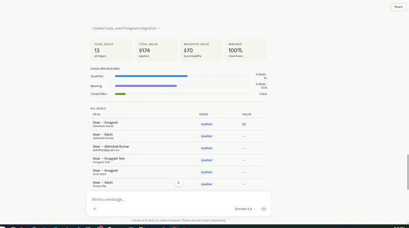Xmagnet for Claude screenshot 1
