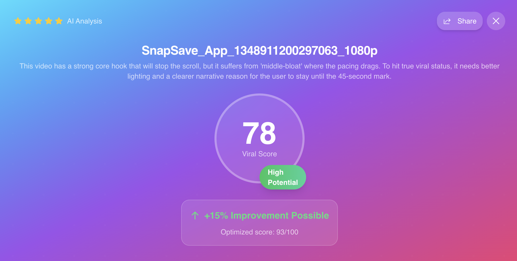 Viralize - Screenshot 2 showing product features and functionality