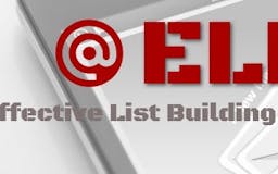 Effective List Building Tactics (ELBT) media 2