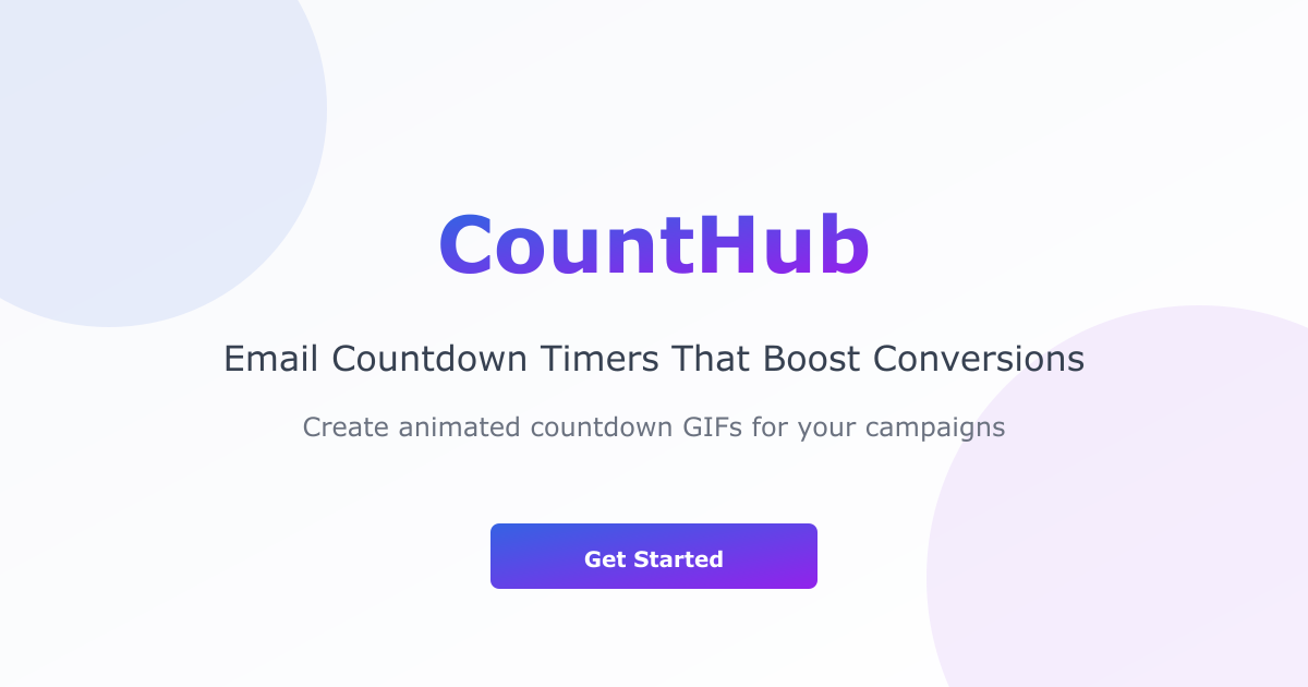 CountHub - Main product screenshot demonstrating key features and user interface