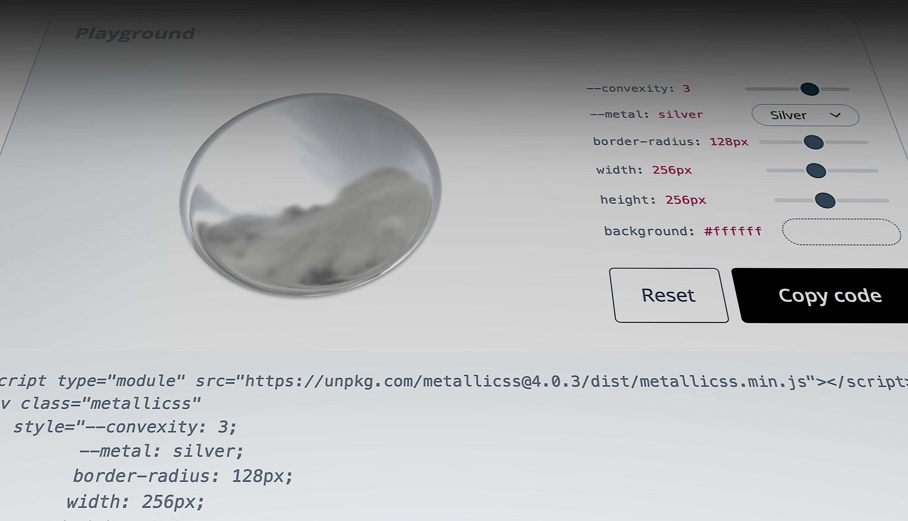 MetalliCSS gallery image