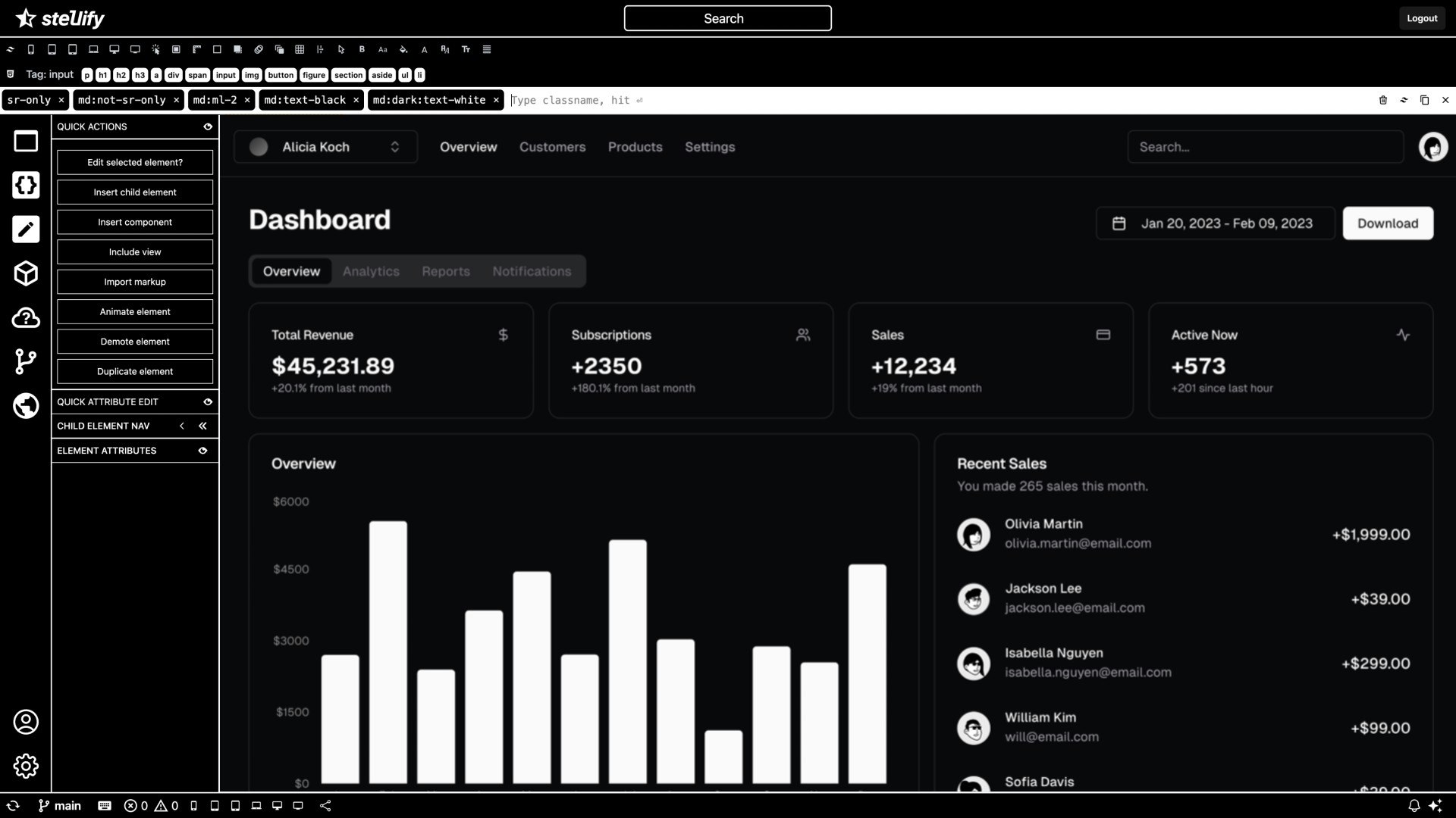 Stellify - Screenshot 2 showing product features and functionality