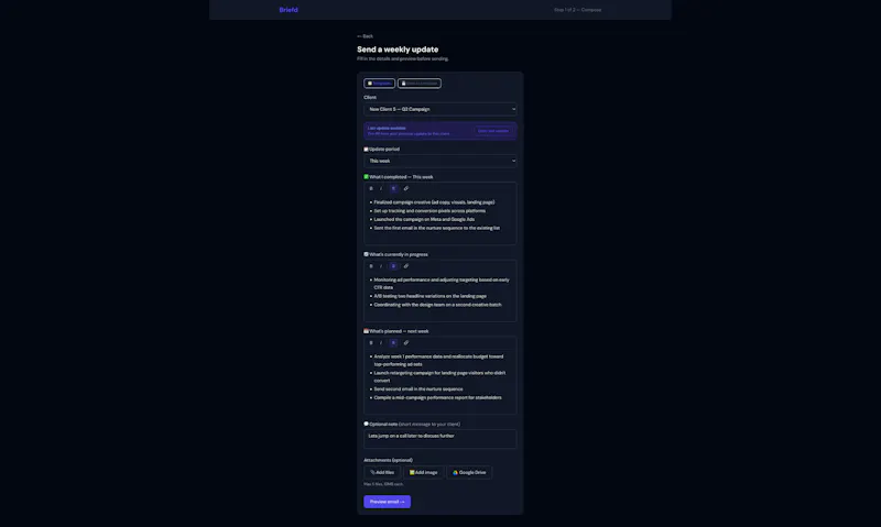 Briefd screenshot 4