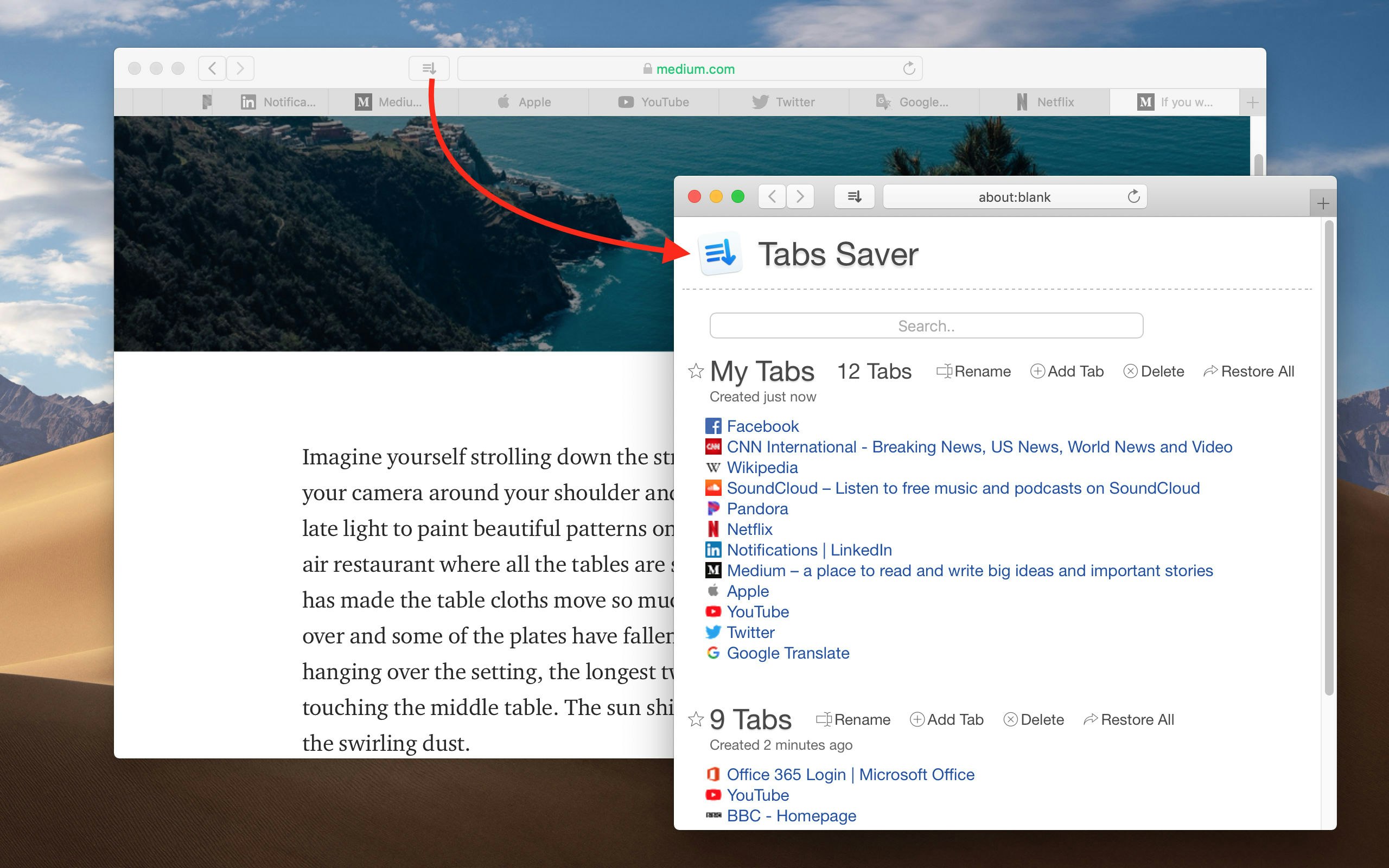 Tabs Saver for Safari gallery image