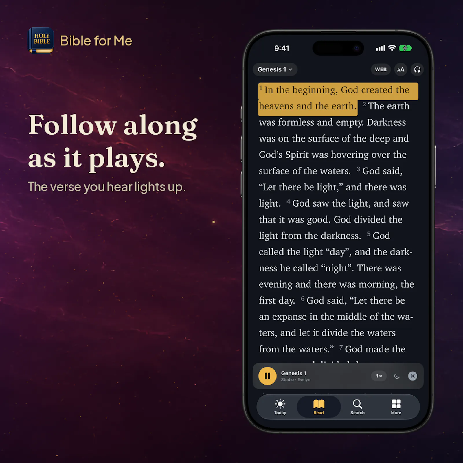 Bible for Me: Audio Bible screenshot 4