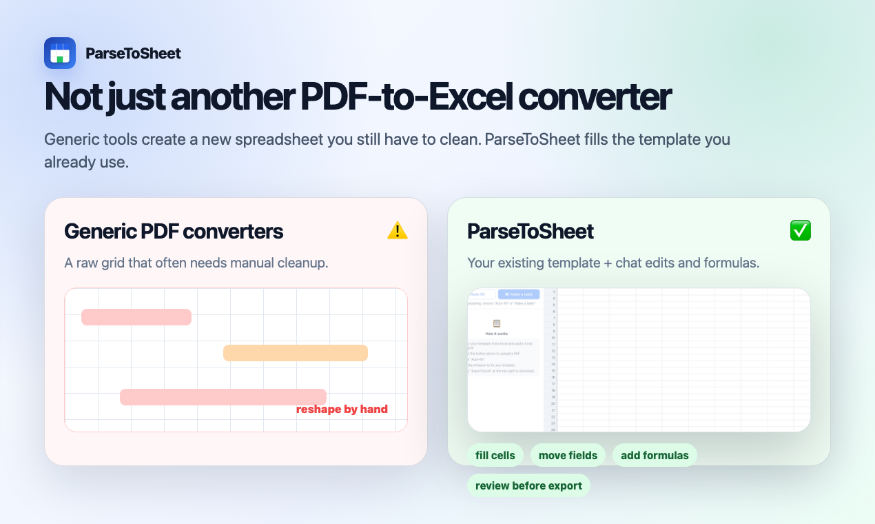 ParseToSheet gallery image