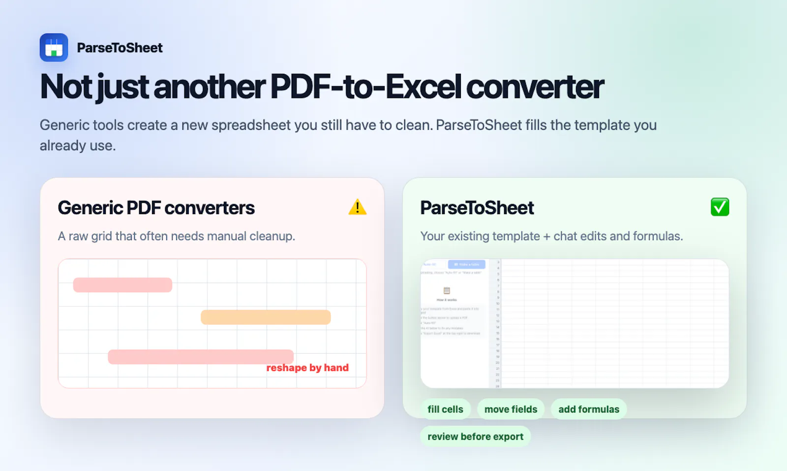 ParseToSheet screenshot 3