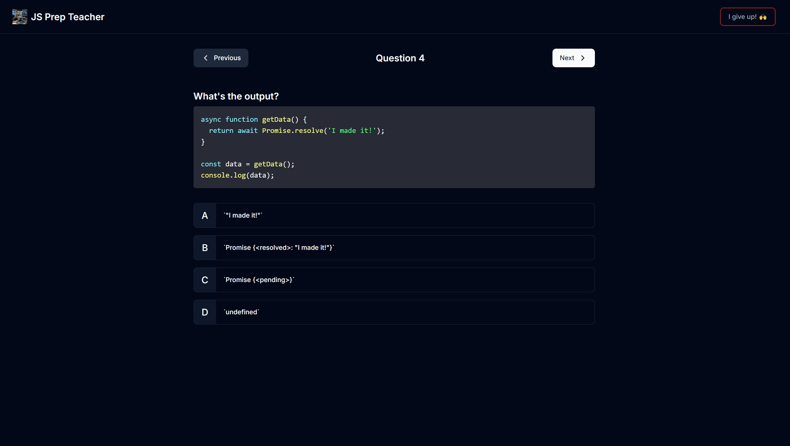 Bài kiểm tra chuẩn bị phỏng vấn JavaScript media 1