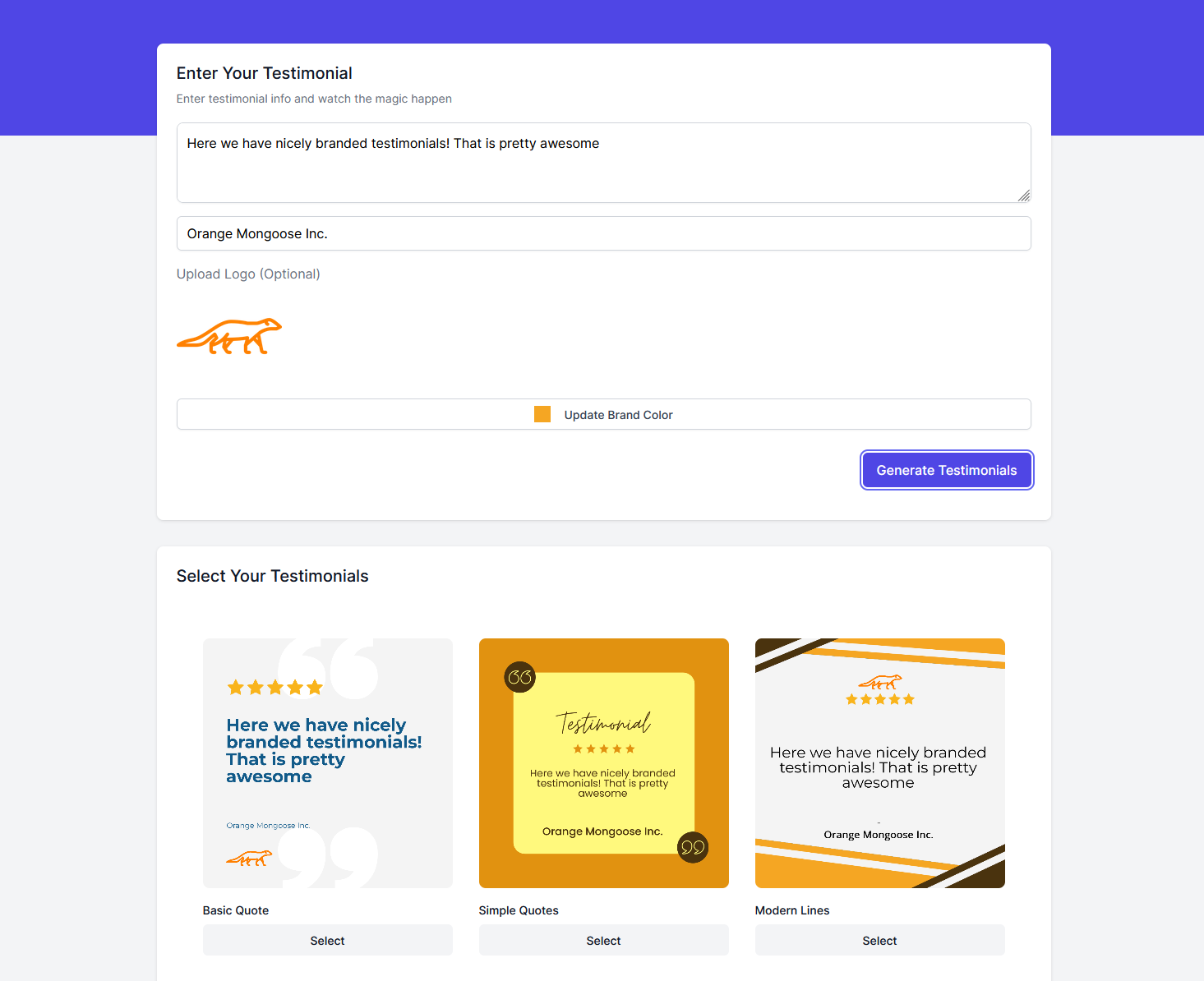 Testimonial Creator media 3