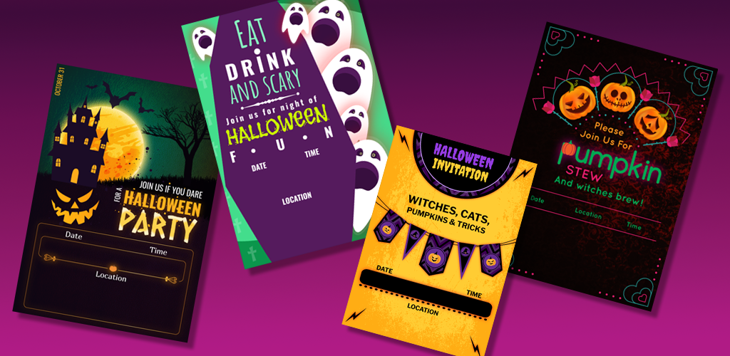 halloween Party invitation Card Maker gallery image