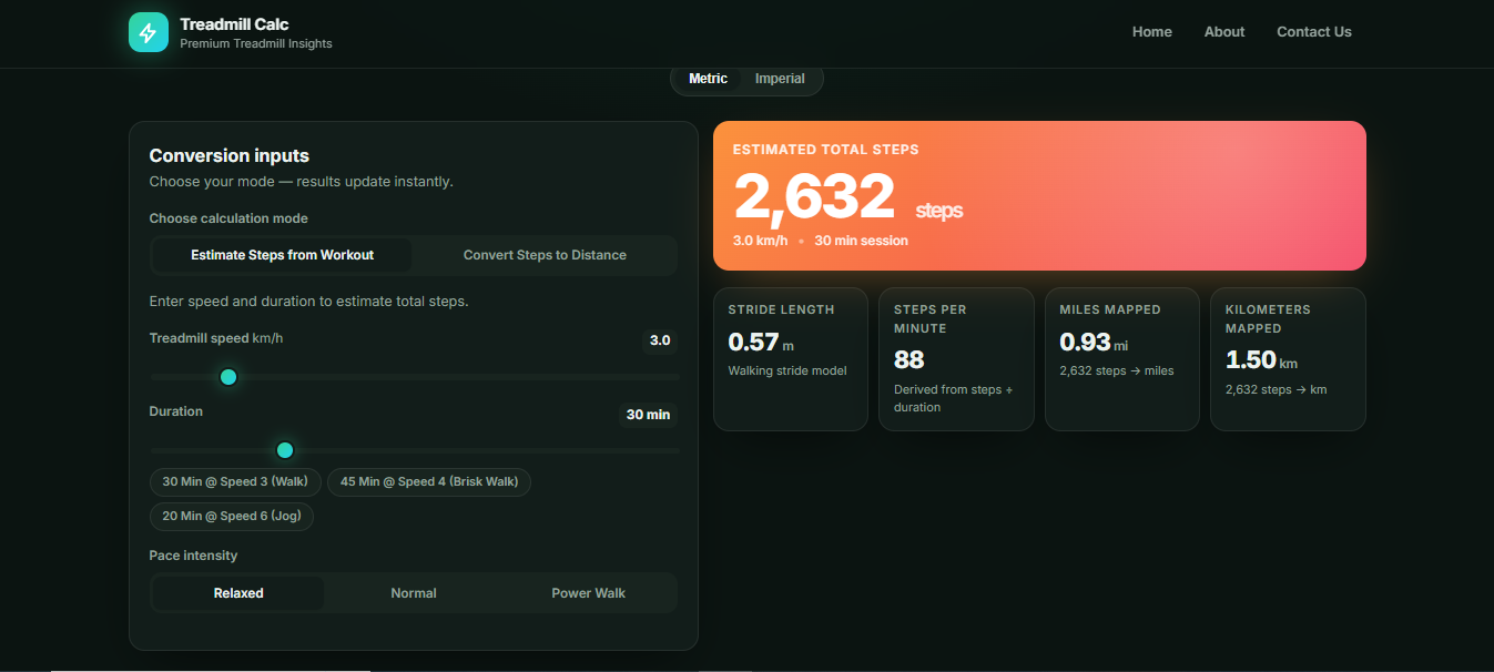 Treadmill Calc gallery image