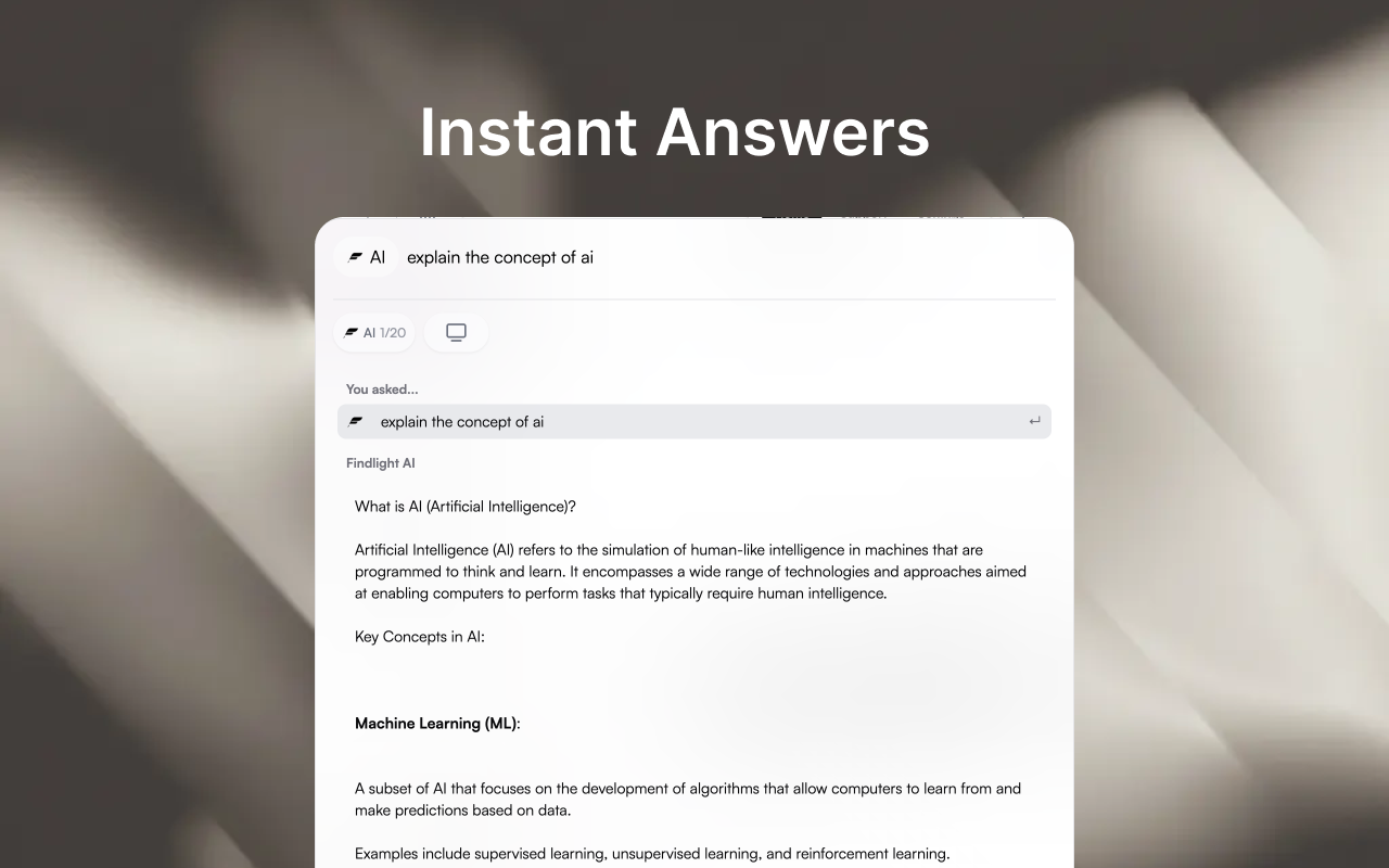 Findlight - Screenshot 2 showing product features and functionality