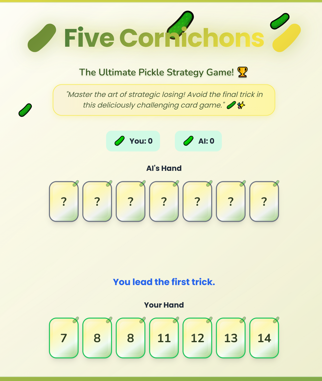 Five Cornichons