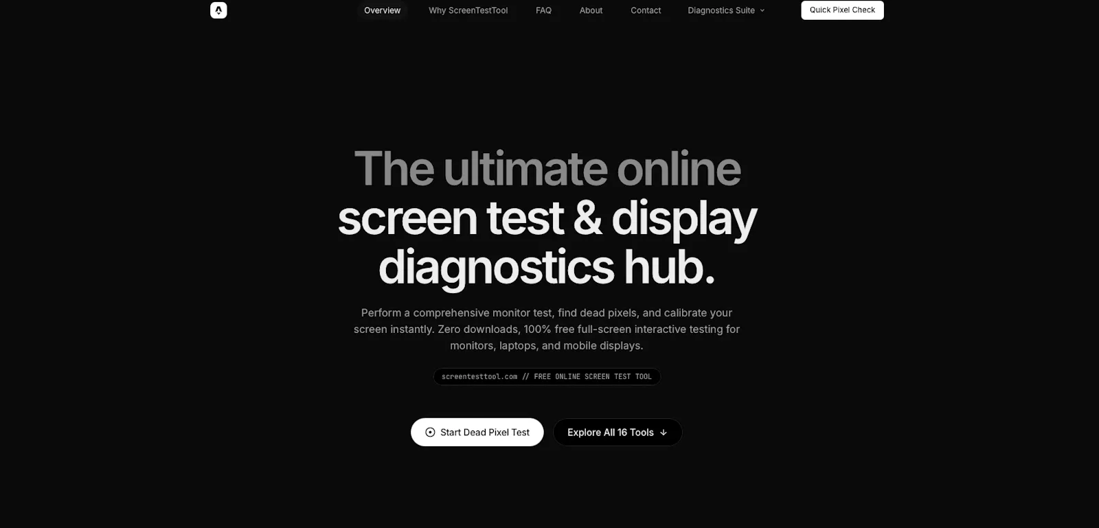 ScreenTestTool screenshot 1