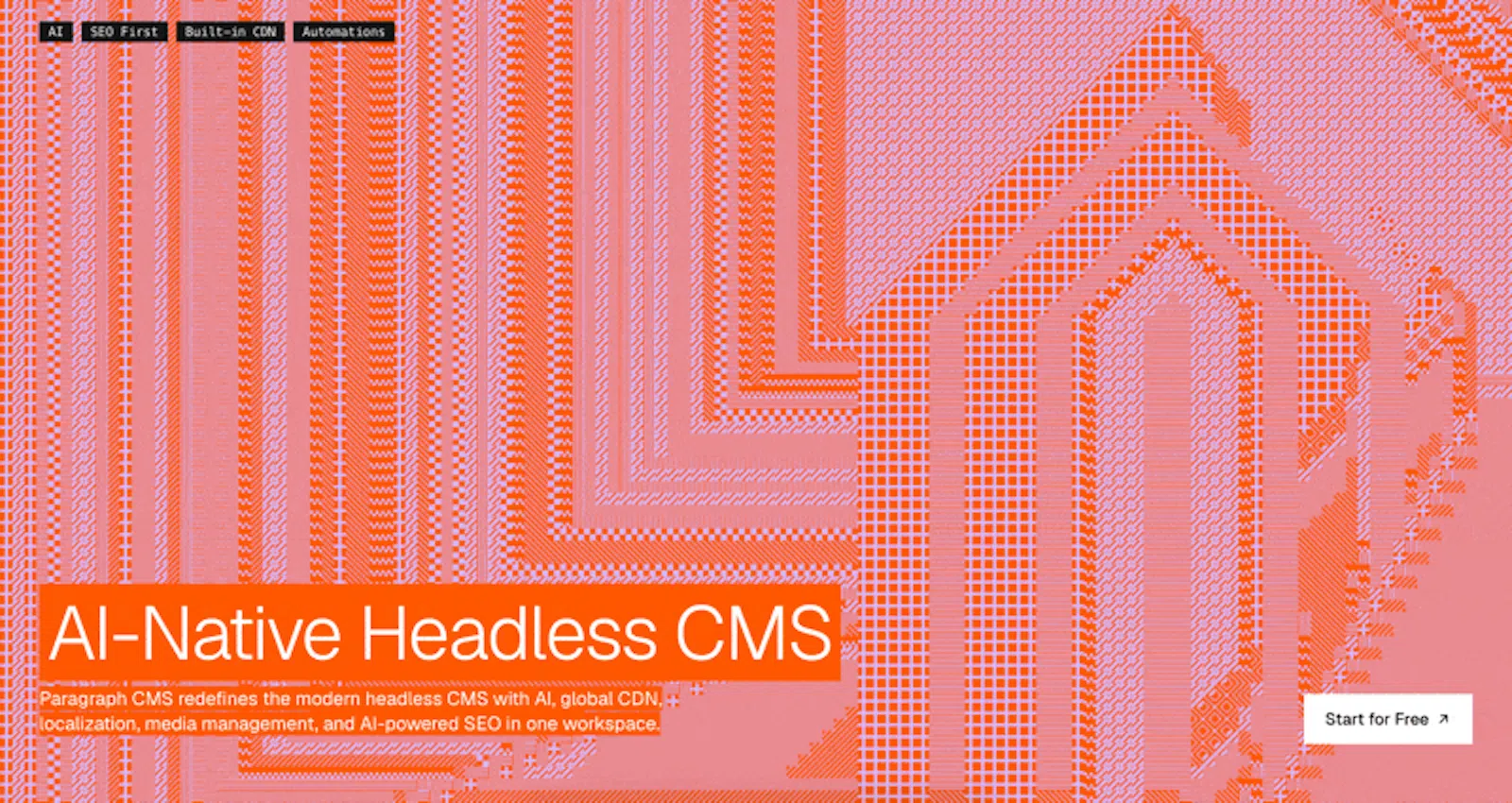 Paragraph CMS screenshot 1