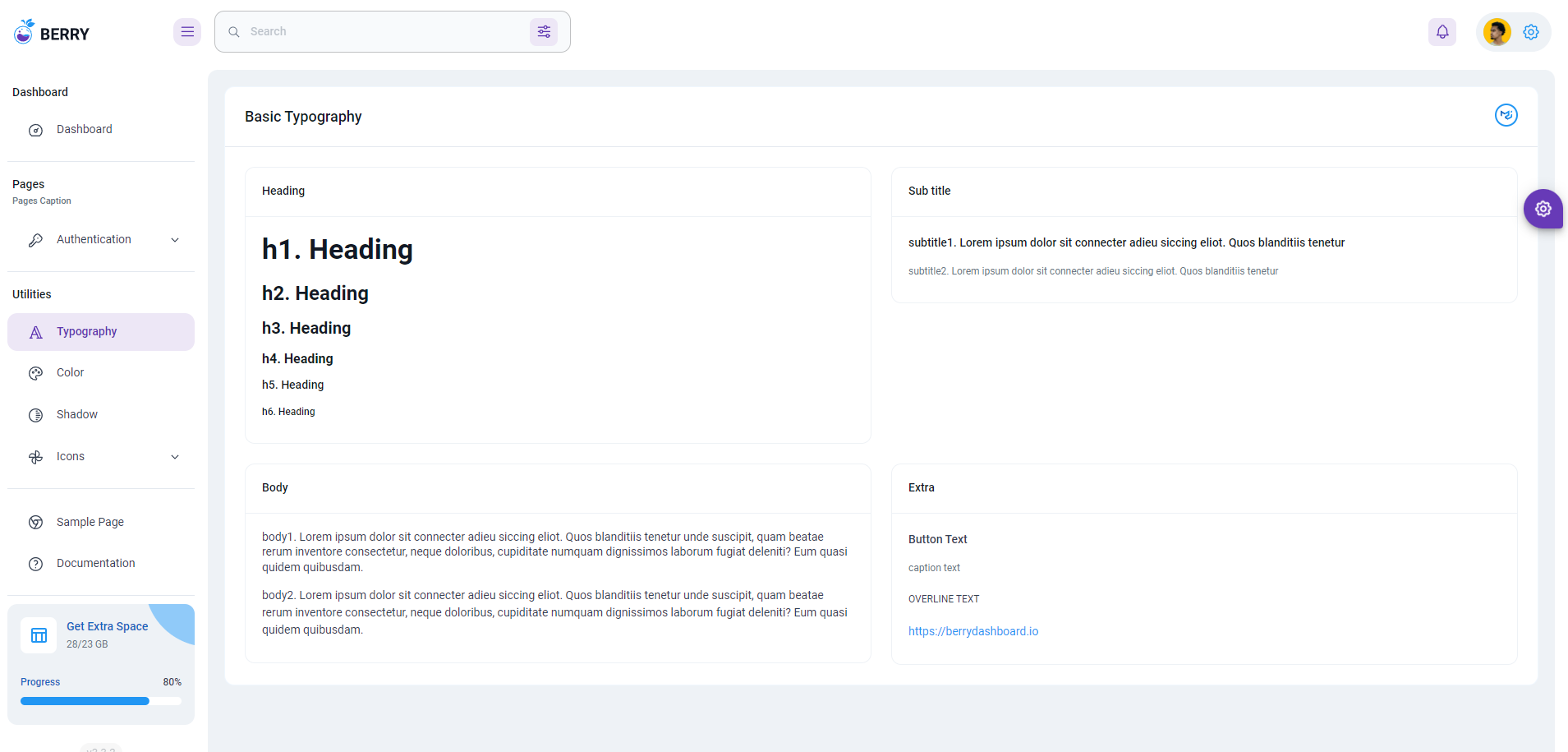 Berry MUI Free React Admin Template media 2
