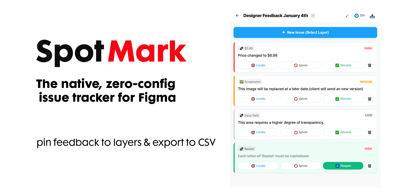 SpotMark - Main product screenshot demonstrating key features and user interface