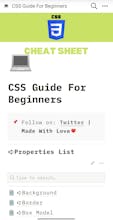 CSS Guide/Cheatsheet for Beginners. gallery image
