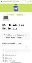 CSS Guide/Cheatsheet for Beginners. gallery image