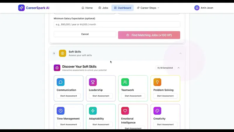 CareerSpark screenshot 1 (video preview)