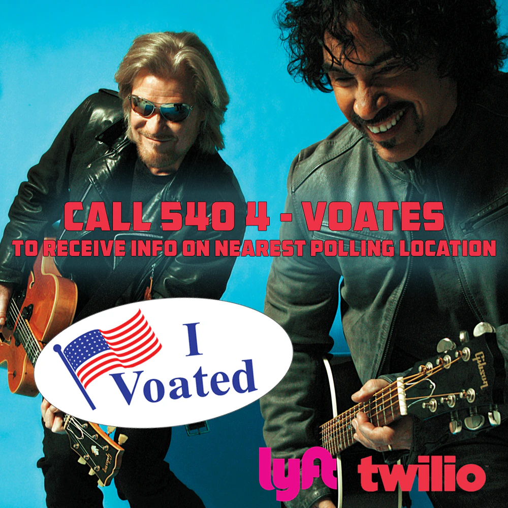 Getting Out The Voates With Hall And Oates