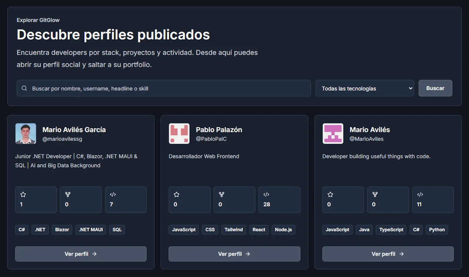 GitGlow screenshot 2