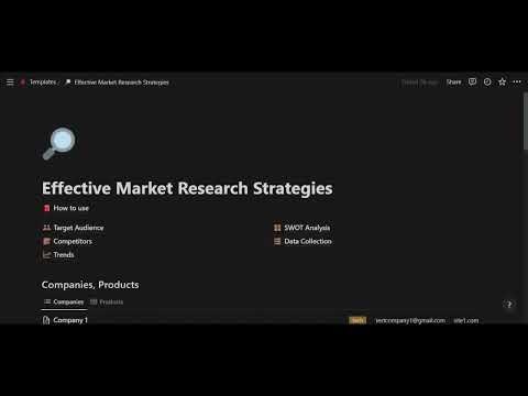 Notion Market Research Template gallery image