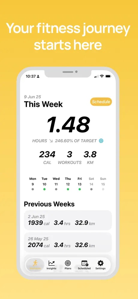 Training Cadence - Main product screenshot demonstrating key features and user interface