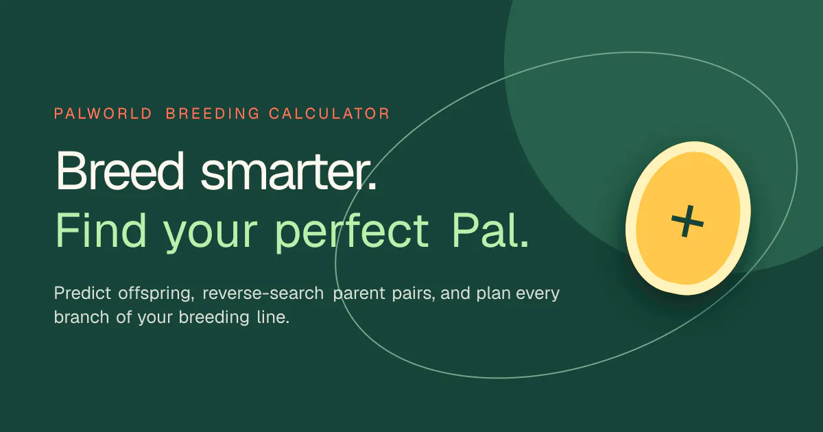 Palworld Breeding Calculator gallery image