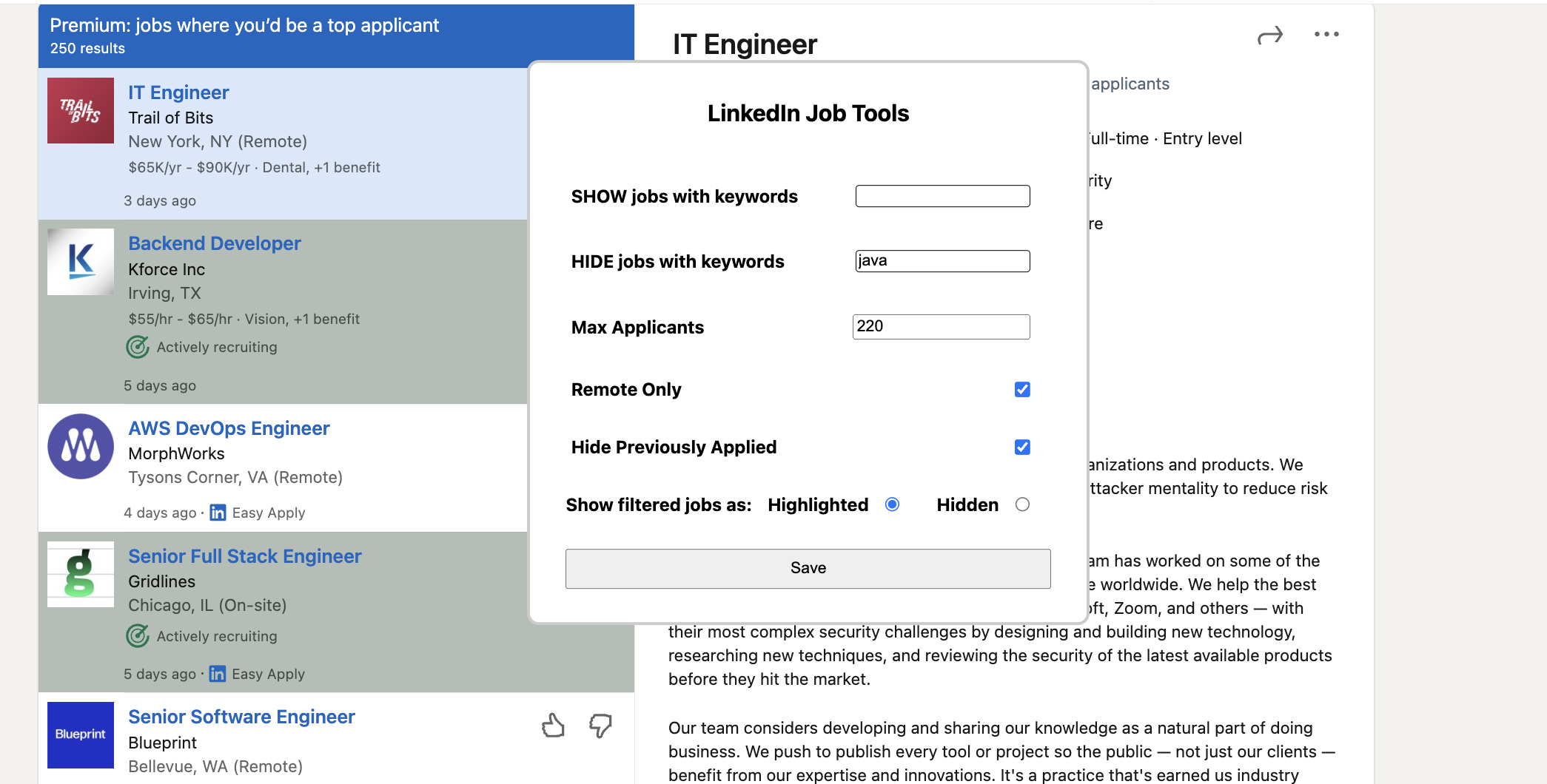 Mídia 2 de Ferramentas de trabalho do LinkedIn - Pare de rolar, comece a se inscrever.Encontre o trabalho perfeito para você