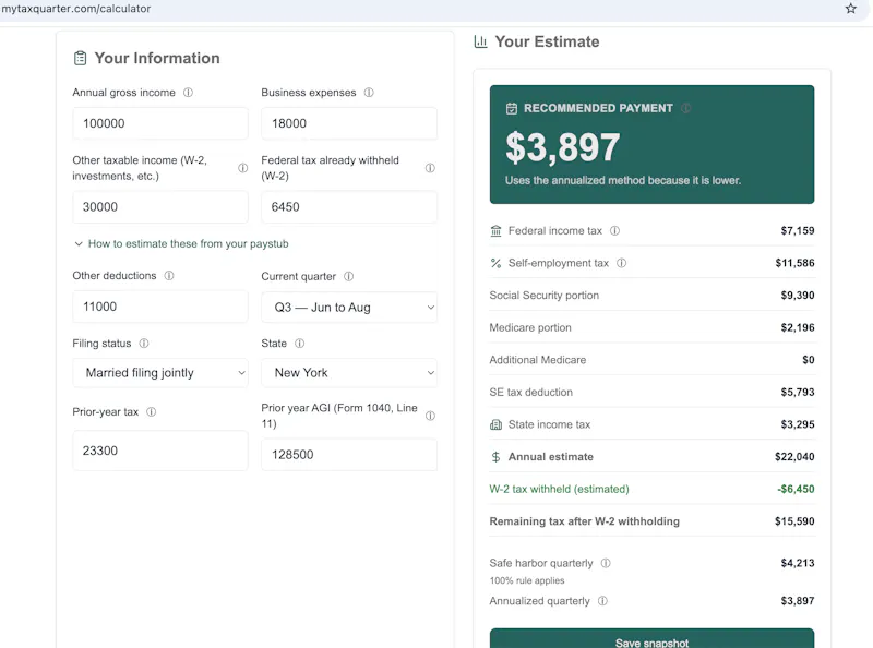 MyTaxQuarter screenshot 8