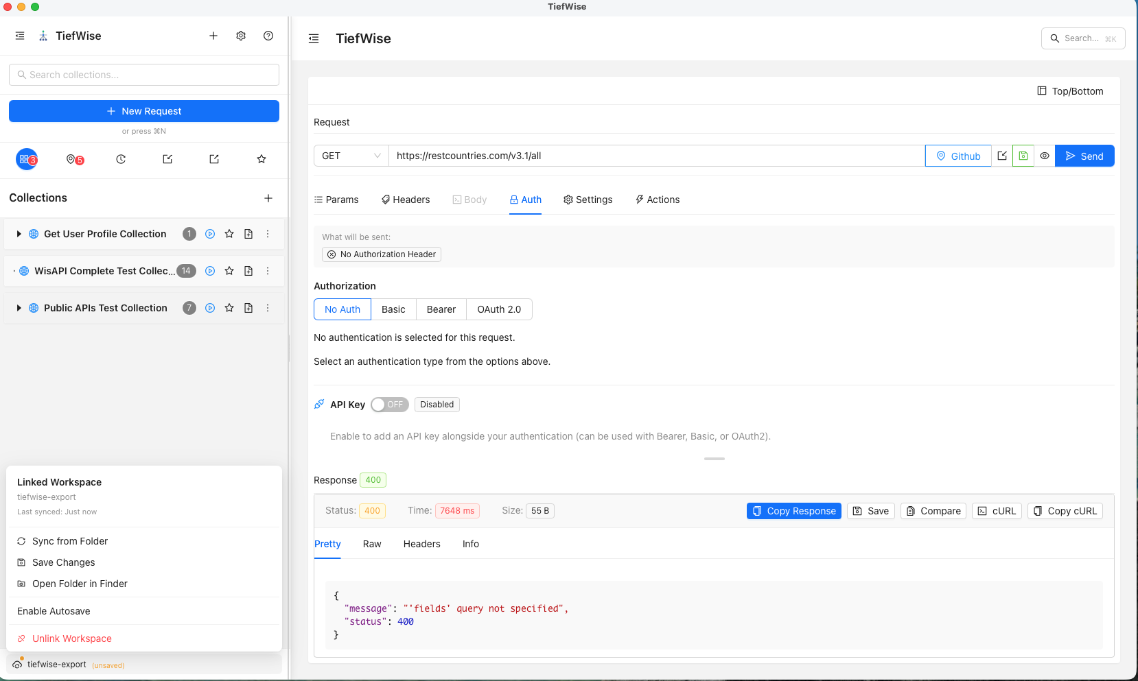 TiefWise - Screenshot 2 showing product features and functionality