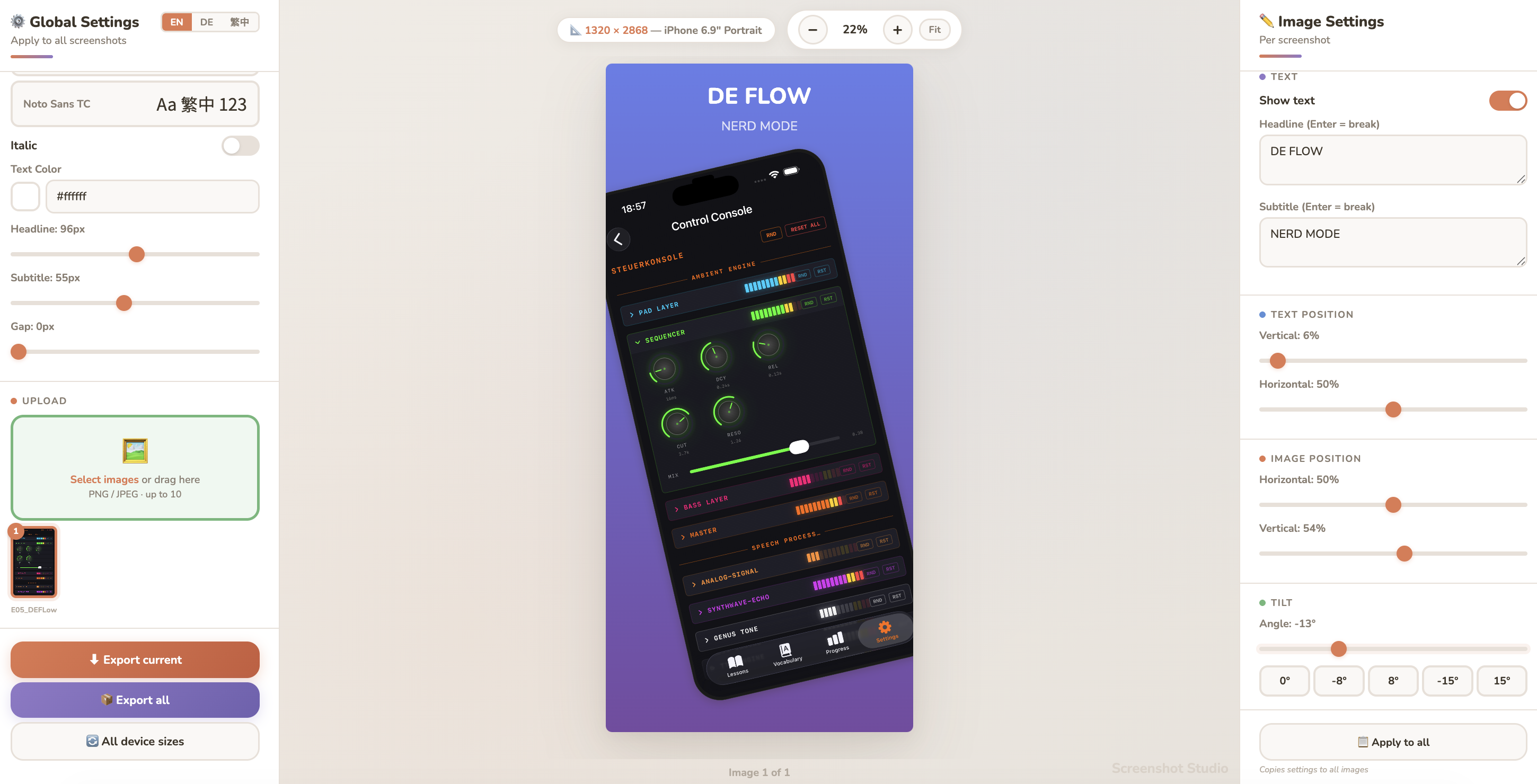 App Store Screenshot Studio gallery image