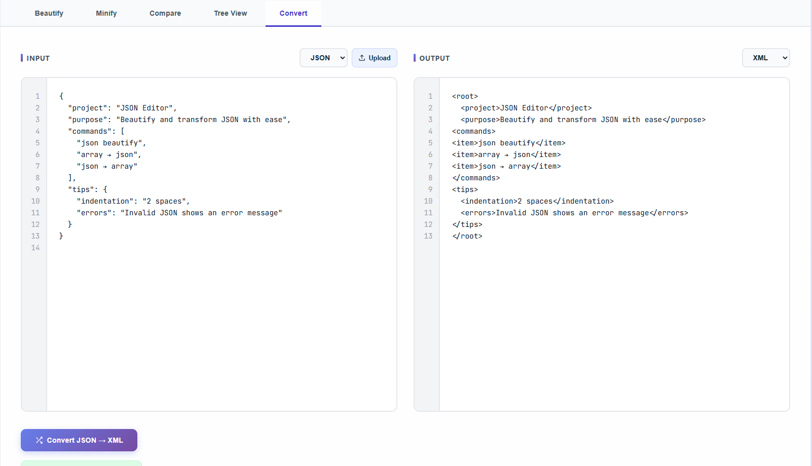 JSONCore Editor– All-in-One JSON Toolkit - Screenshot 3 showing product features and functionality