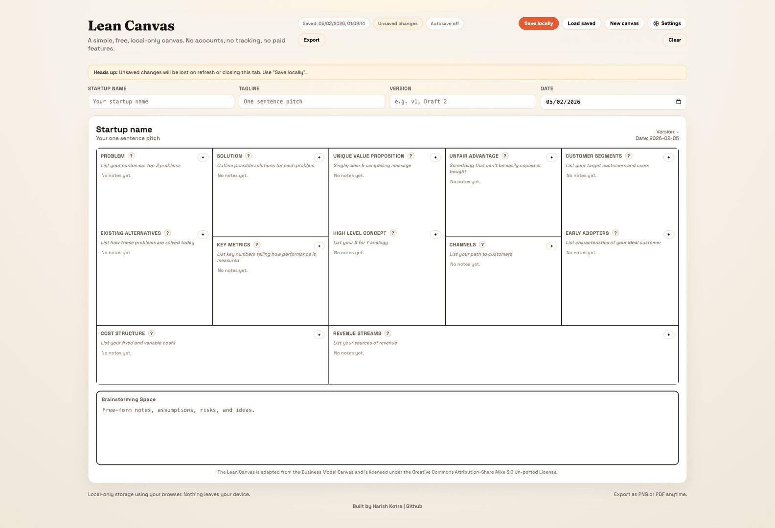 Lean Canvas gallery image