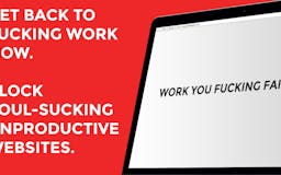 Go Fucking Work media 2
