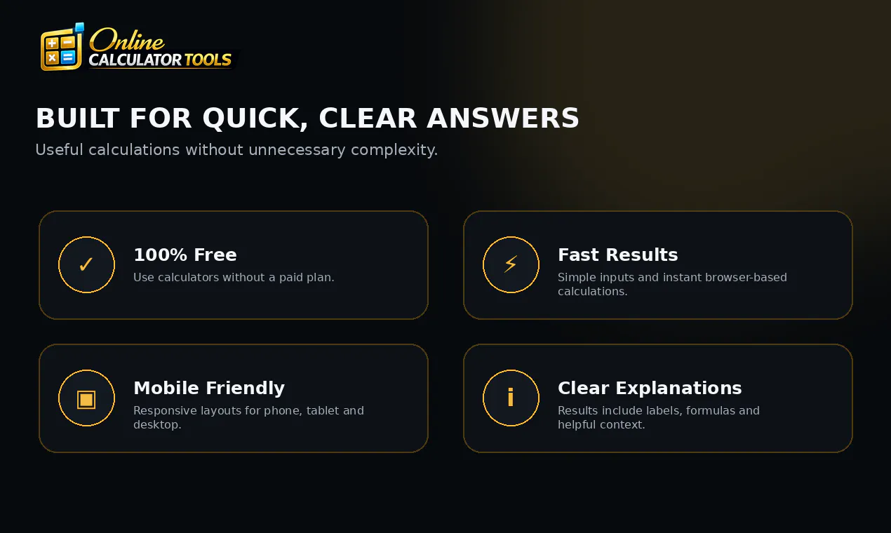 Online Calculator Tools gallery image