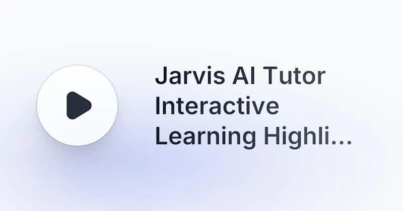 Jarvis Ai Tutor screenshot 1
