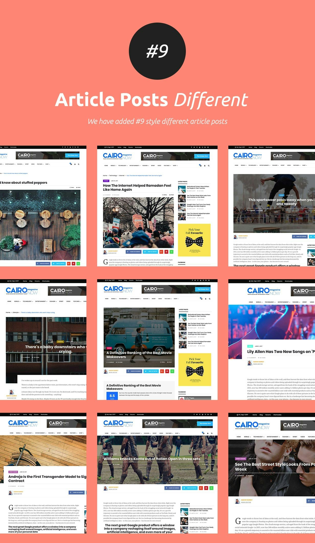 Cairo - Glossy News, Magazine, Blog WordPress Theme gallery image