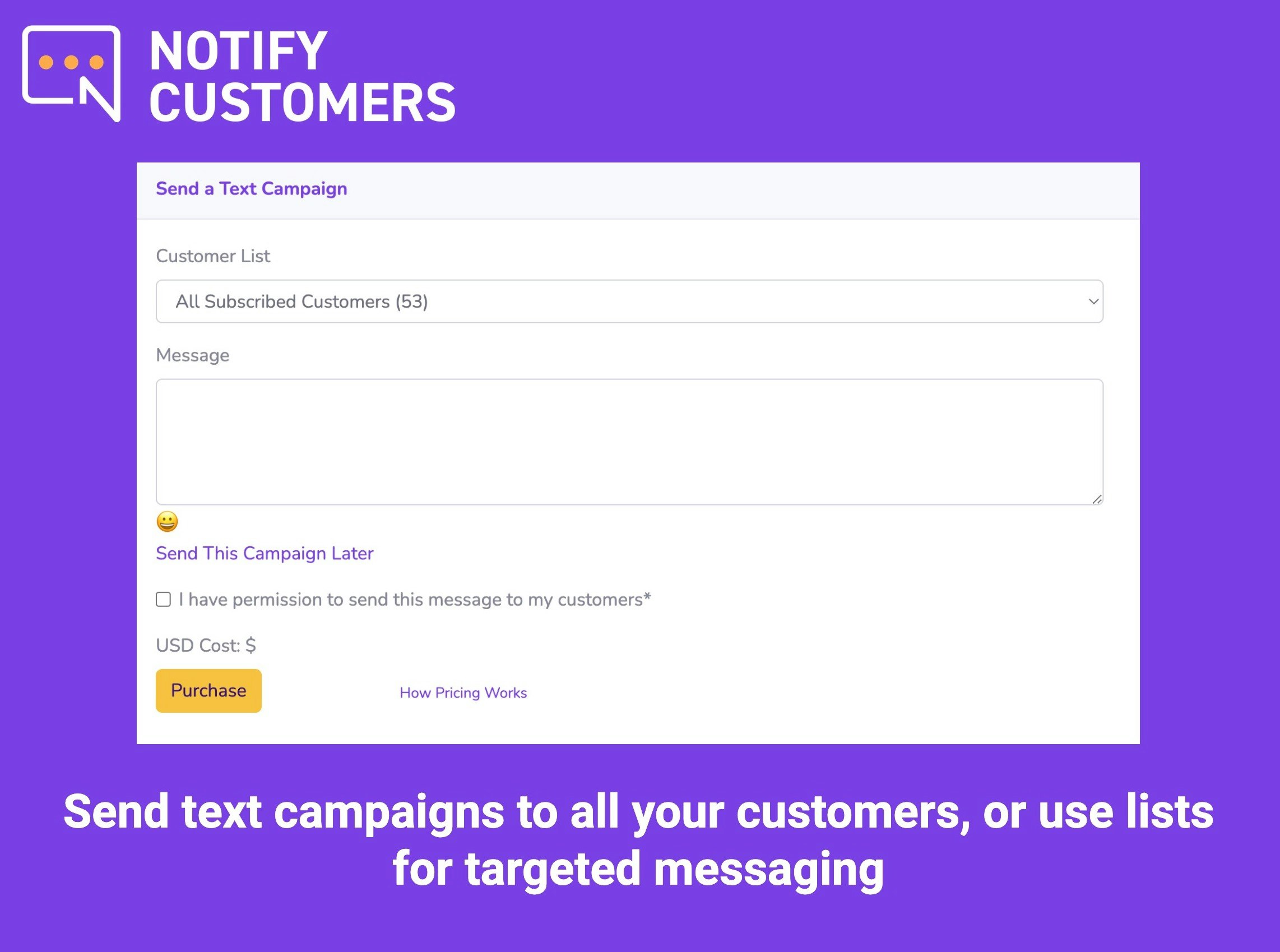 Notify Customers gallery image