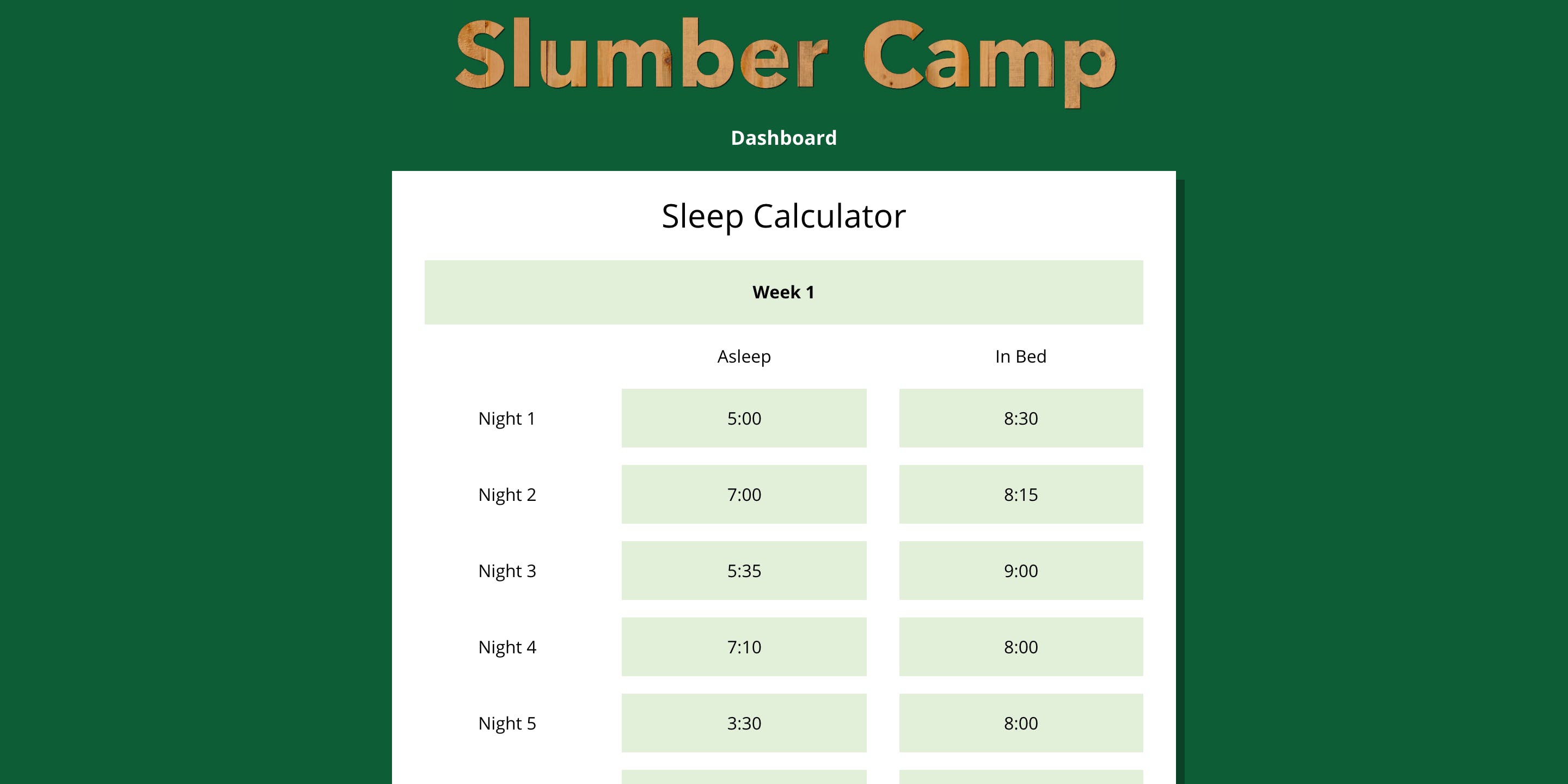 Slumber Camp media 3