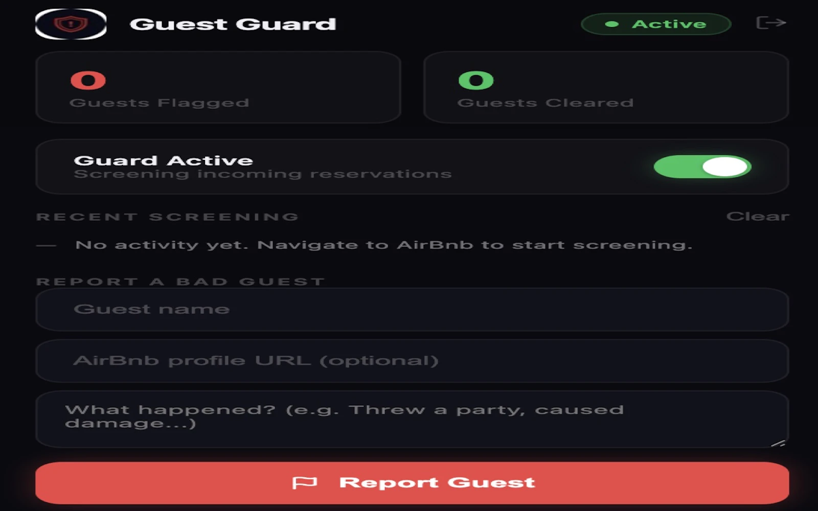 Airbnb Bad Guest Guard screenshot 1
